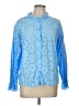 Unbranded 100% Cotton Blue Long Sleeve Blouse Size L - photo 1