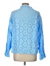 Unbranded 100% Cotton Blue Long Sleeve Blouse Size L - photo 2
