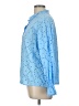 Unbranded 100% Cotton Blue Long Sleeve Blouse Size L - photo 5
