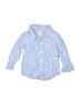 Carter's 100% Cotton Stripes Blue Long Sleeve Button-Down Shirt 9-12 MO / 12 MO - photo 1