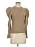 FRAME Metallic Tan Pullover Sweater Size S - photo 1