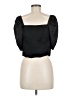 Express Black Short Sleeve Top Size M - photo 2
