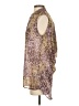 Jennifer Lopez 100% Polyester Animal Print Purple Sleeveless Blouse Size XS - photo 5