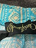 Spoon Jeans 100% Rayon Paisley Teal Shorts Size L - photo 3
