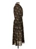 LOVE Binetti 100% Polyester Print Brown Casual Dress Size S - photo 4