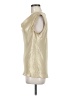 Worthington 100% Polyester Metallic Gold Sleeveless Blouse Size M - photo 5