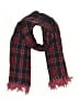 Unbranded Plaid Burgundy Red Scarf One size - photo 1