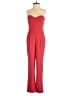 Express Color Block Red Jumpsuit Size 0 - photo 1