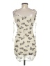 Shein Graphic Ivory Cocktail Dress Size 8 - 10 - photo 2