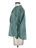 J.Crew Checkered-gingham Green Long Sleeve Blouse Size 2 - photo 5