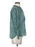 J.Crew Checkered-gingham Green Long Sleeve Blouse Size 2 - photo 4