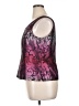 NIPON BOUTIQUE 100% Polyester Floral Jacquard Paisley Pink Purple Sleeveless Top Size 16 - photo 5