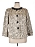 NIPON BOUTIQUE 100% Polyester Animal Print Leopard Print Snake Print Zebra Print Ivory Jacket Size 14 - photo 1
