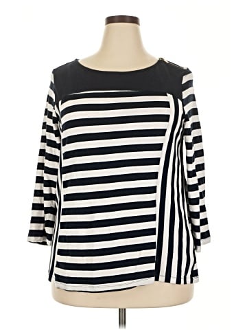 Jones New York Signature 3/4 Sleeve T-Shirt (view 1)