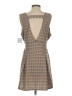 Unbranded Plaid Tan Casual Dress Size S - photo 2