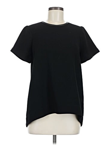 Madewell Leather-Trim Tailored Tee (view 1)