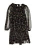Zara 100% Polyester Print Black Dress Size 9 - photo 1