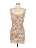 12th Tribe Animal Print Tan Cocktail Dress Size S - photo 1