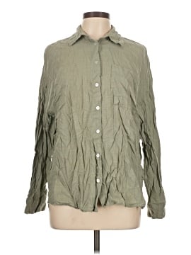 Stradivarius Long Sleeve Button Down Shirt