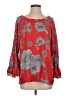 Keren Hart 100% Polyester Red 3/4 Sleeve Blouse Size L - photo 1