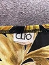 Clio 100% Polyester Print Black Formal Skirt Size L - photo 4