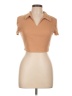 Shein Tan Short Sleeve Top Size L - photo 1