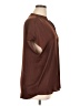 Maison d' Amelie 100% Polyester Brown Short Sleeve Blouse Size XL - photo 4