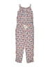 Catimini 100% Viscose Floral Blue Overalls Size 8 - photo 1