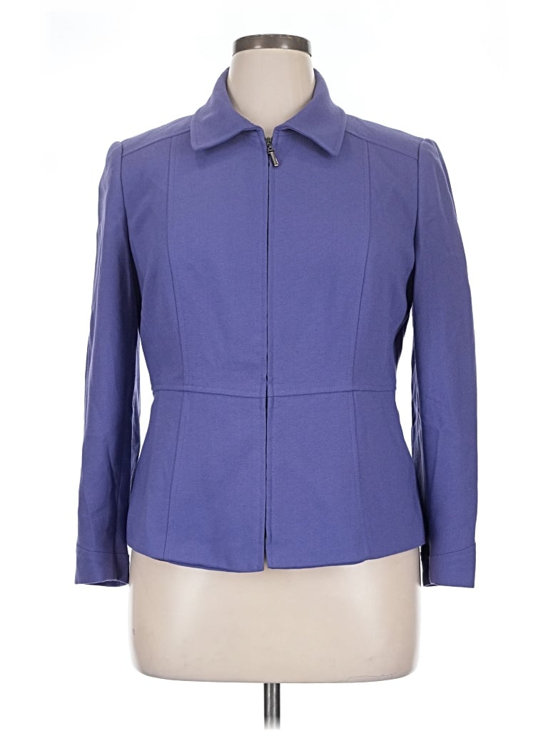 Pre-owned Tahari By Asl Blazer Jacket In Blue