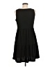 Unbranded Solid Black Casual Dress Size M - photo 2