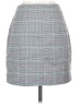 One Way Plaid Gray Casual Skirt Size S - photo 2
