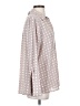 Pleione 100% Polyester Polka Dots Gray Long Sleeve Blouse Size XS - photo 4