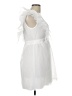 Shein 100% Polyamide White Cocktail Dress Size L - photo 4