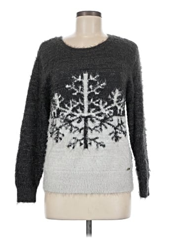 Black Rivet Pullover Sweater (view 1)