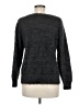 Black Rivet Print Silver Pullover Sweater Size M - photo 2
