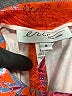 Eric New York Print Orange Casual Pants Size 4 - photo 7