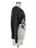 Black Rivet Print Silver Pullover Sweater Size M - photo 4