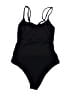 Unbranded Solid Black One Piece Swimsuit Size XL - photo 2