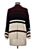 Ann Taylor LOFT Stripes Burgundy Poncho Size M - photo 2