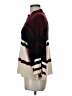 Ann Taylor LOFT Stripes Burgundy Poncho Size M - photo 5