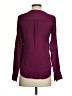 Express 100% Polyester Burgundy Long Sleeve Blouse Size XXS - photo 2