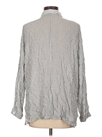 Topshop Long Sleeve Button-Down Shirt (view 2)