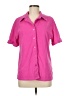 Edikted Pink Short Sleeve Button-Down Shirt Size M - photo 1