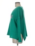 Miracle 100% Polyester Green Pullover Sweater Size M - photo 5