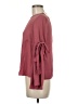 Love J 100% Polyester Burgundy Long Sleeve Blouse Size M - photo 5