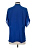 Vince. 100% Silk Blue Short Sleeve Silk Top Size XS - photo 2