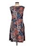 Connected Apparel Print Blue Casual Dress Size 10 (petite) - photo 2