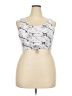 Zaful Tie-dye White Silver Tank Top Size 2X - photo 1