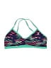 TYR 100% Polyester Chevron-herringbone Green Swimsuit Top Size 14 - 16 - photo 1