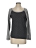 French Laundry Polka Dots Gray Sweatshirt Size S - photo 1
